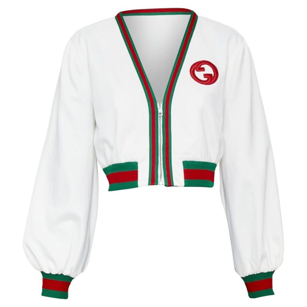 Gucci Web stripe mesh track jacket